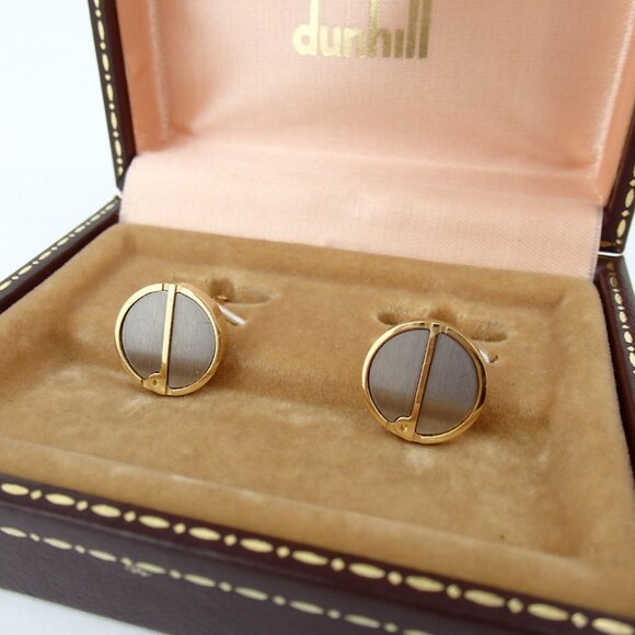 Authentic dunhill d logo cuffs metal [Used]